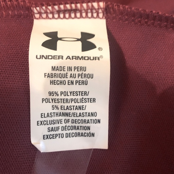 UNDER ARMOUR XL POLO IN RICH BURGUNDY - Picture 10 of 10